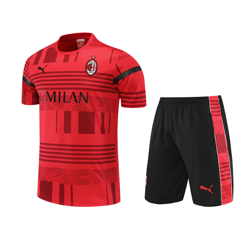 AAA Quality AC Milan 22/23 Red/Black Training Kit Jerseys